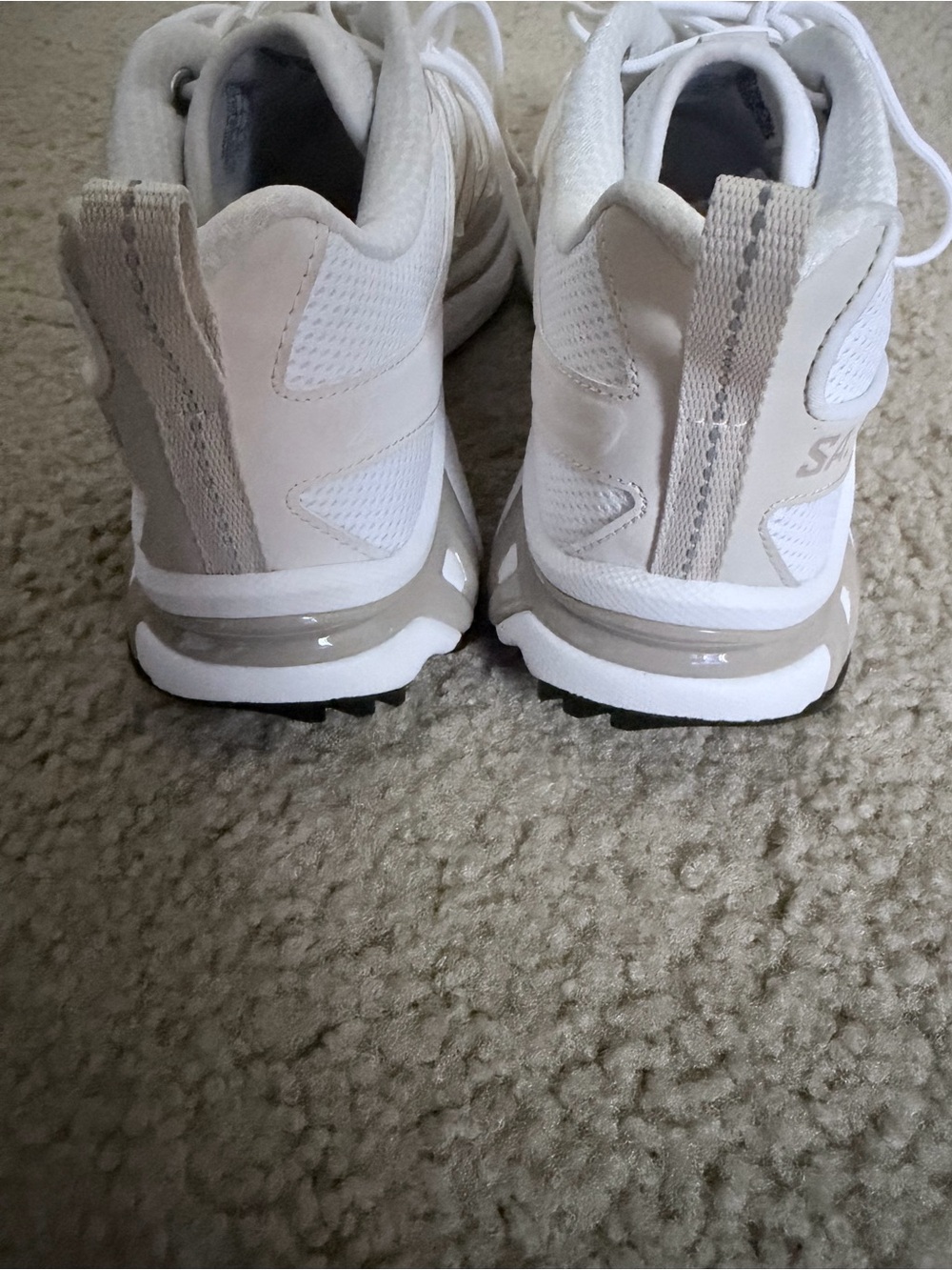 Salomon Women's White and Beige Athletic Trainers - Picture 3 of 7